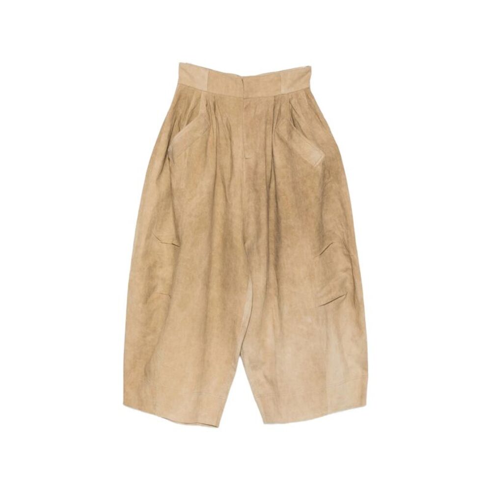 Niccolò Pasqualetti Neutrals Trousers - Cropped Trousers Women